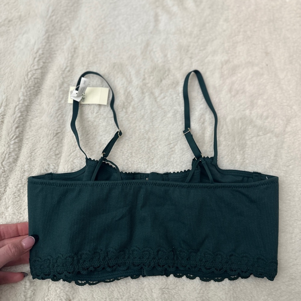 New American eagle aerie show off cozy rib unlined corset bra - Picture 4 of 5